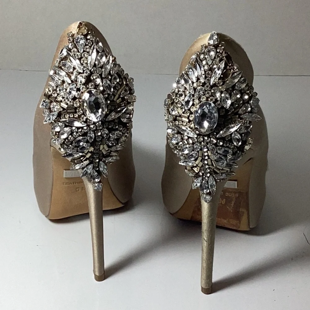 Women's Kiara Peep-Toe Evening Pumps